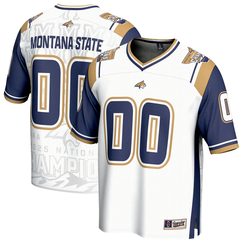 Montana State Bobcats 2025 NCAA FCS Football National Champions Commemorative Fashion Jersey - White