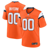 Denver Broncos Tyler Onyedim Orange Game Jersey