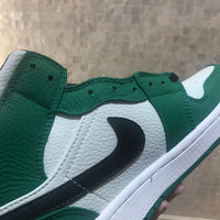 Sneakers, White Green Colorway, Lace Up Design, Casual Gift for Sneaker Fans