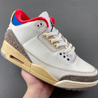 Low Top Sneakers, Blue White Red Colorway, Leather Footwear, Lace Up Design, Casual Gift for Sneaker Fans