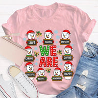Festive Christmas Holiday Graphic Tee, Christmas Caring Love Kindness Shirt, Adorable Kindness Xmas T-Shirt, Family Christmas Vacation Present Tee