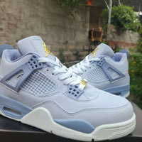Mid Top Sneakers, Blue Gray Colorway, Lace Up Design, Casual Gift for Sneaker Fans