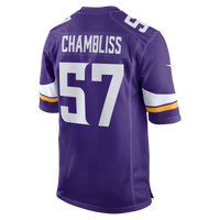 Minnesota Vikings Chaz Chambliss Purple Team Game Jersey