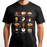 Feliz Navidad Tamales and Traditions Graphic Tee, Mexican Christmas T-Shirt, Festive Latino Holiday Shirt, Hispanic Christmas Apparel