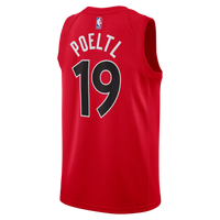 Toronto Raptors Icon Edition Swingman Jersey - Red - Jakob Poeltl
