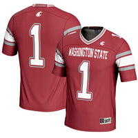 #1 Washington State Cougars Endzone Football Jersey - Crimson