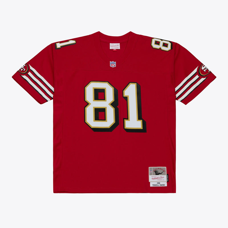 San Francisco 49ers Terrell Owens Red 1996 Legacy Replica Player Jersey