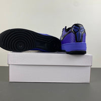 Low Top Sneakers, Black Purple Colorway, Lace Up Design, Casual Gift for Sneaker Fans