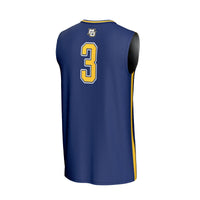 #3 Marquette Golden Eagles Lightweight Basketball Fashion Jersey - Blue