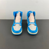 High Top Sneakers, Blue White Colorway, Lace Up Design, Casual Gift for Sneaker Fans