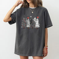 Modern Pine Forest T-Shirt, Minimalist Christmas Tree Shirt, Winter Nature Graphic Tee, Festive Holiday Christmas Shirt, Unisex Xmas Present