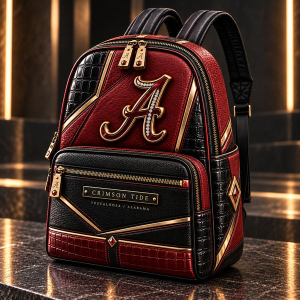 ALA Script Mark - Crimson, Black and Gold Backpack - main
