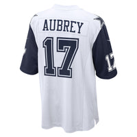 Dallas Cowboys Brandon Aubrey White Alternate Game Team Jersey