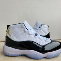 Sneakers, White Black Gold Colorway, Lace Up Design, Casual Gift for Sneaker Fans