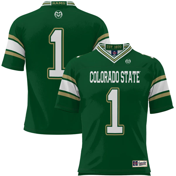 #1 Colorado State Rams Endzone Football Jersey - Green