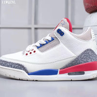 Sneakers, White Red Colorway, Lace Up Design, Casual Gift for Sneaker Fans