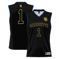#1 Marquette Golden Eagles Lightweight Basketball Jersey - Black