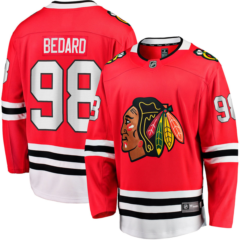 Chicago Blackhawks Connor Bedard Red Home Breakaway Player Jersey