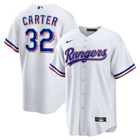 Texas Rangers Evan Carter White Home Replica Jersey