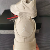 Retro Mid Top Sneakers, Off White Colorway, Canvas Footwear, Lace Up Design, Casual Gift for Sneaker Fans