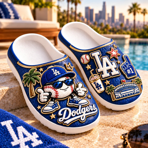 LAD Summer Mood - Blue, Gold and a Smiling Baseball - main