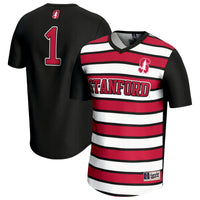 #1 Stanford Cardinal Lightweight Soccer Fashion Jersey - Black