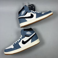 High Top Sneakers, Blue Colorway, Lace Up Design, Casual Gift for Sneaker Fans