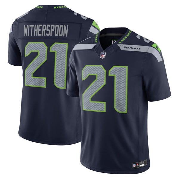 Seattle Seahawks Devon Witherspoon College Navy Team Stitched Limited Jersey