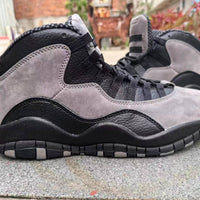 High Top Sneakers, Gray Black Colorway, Lace Up Design, Casual Gift for Sneaker Fans