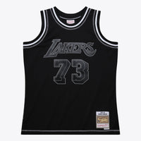 Los Angeles Lakers Dennis Rodman 1998 Contrast 2K Swingman Jersey - Black