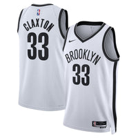 Brooklyn Nets Association Edition Swingman Jersey - White - Nic Claxton