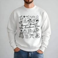 Pregnancy Announcement Holiday Sweater, Bumpin Around the Christmas Tree Sweatshirt, Christmas Baby Reveal Crewneck, Expecting Mom Present