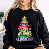 Crayon Tree Holiday Sweatshirt, Christmas Teacher Sweatshirt, Educator Winter Crewneck, School Teacher Xmas Pullover, Teacher Holiday Present