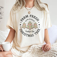 Holiday Bakery T-Shirt, Farm Fresh Christmas Tree Cookie T-Shirt, Humorous Christmas Cookie T-Shirt, Adorable Winter Baking Tee, Holiday Season Top