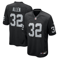 Las Vegas Raiders Marcus Allen Black Game Retired Player Jersey
