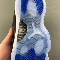 High Top Sneakers, Blue Black Colorway, Lace Up Design, Casual Gift for Sneaker Fans