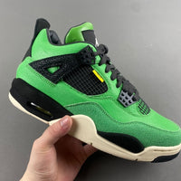 Mid Top Sneakers, Green Black Colorway, Lace Up Design, Casual Gift for Sneaker Fans