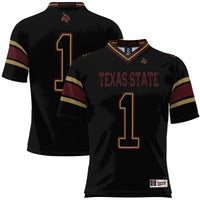 #1 Texas State Bobcats Football Jersey - Black