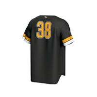 #38 VCU Rams Lightweight Collegiate Baseball Fashion Jersey - Black