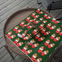 Santa Pants Wrapping Paper, Gingerbread Men Christmas Gift Wrap, Holiday Present Wrapping Paper, Adorable Winter Gift Wrap Roll