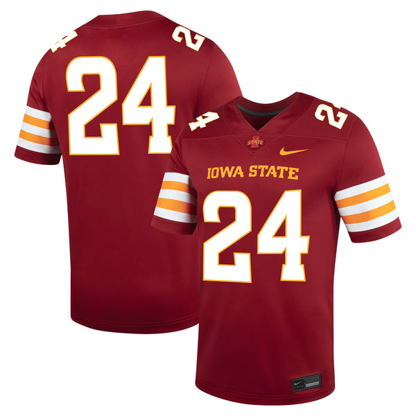 #24 Cardinal Iowa State Cyclones Untouchable Football Jersey