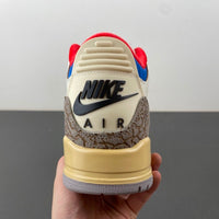 Low Top Sneakers, Blue White Red Colorway, Leather Footwear, Lace Up Design, Casual Gift for Sneaker Fans