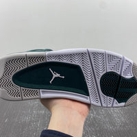 Low Top Sneakers, White Green Gray Colorway, Leather Footwear, Lace Up Design, Casual Gift for Sneaker Fans