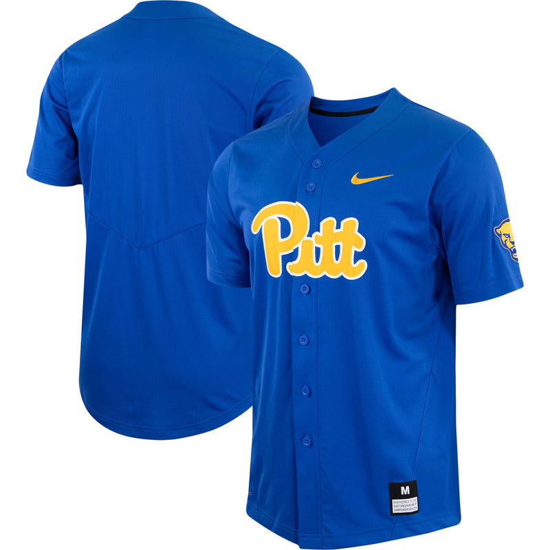 Royal Pitt Panthers Replica Baseball Jersey