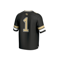#1 Wake Forest Demon Deacons Collegiate Football Fashion Jersey - Black