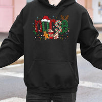 Festive Gingerbread Nurse Hooded Sweatshirt, Christmas Nurse Hoodie, Adorable Holiday Nursing Student Sweater, Xmas Nurse Present