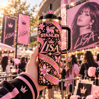 ST x LISA - Pink Crystal Glamour, Bold Drinkware Presence