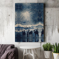 Three Wise Men Following Star Digital Download, Nativity Scene Canvas Print, Religious Christmas Wall Art, Christian Holiday Nativity Decor