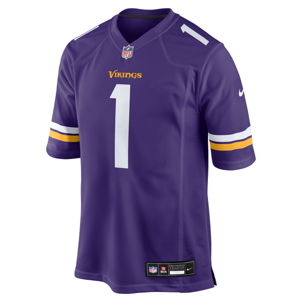 Minnesota Vikings Number 1 Dad Purple Game Jersey