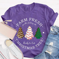 Rustic Holiday Graphic Tee, Farm Fresh Christmas Tree T-Shirt, Vintage Xmas Tree Farm Shirt, Comfy Winter Holiday Tee, Christmas Present